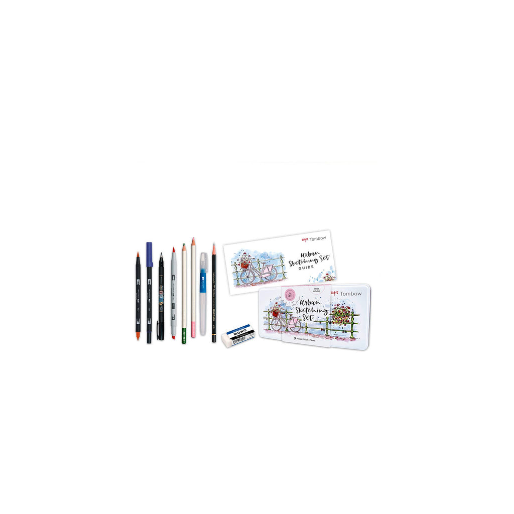 Ensemble de croquis urbains Tombow + Papier Bristol DIN A5 Bundle