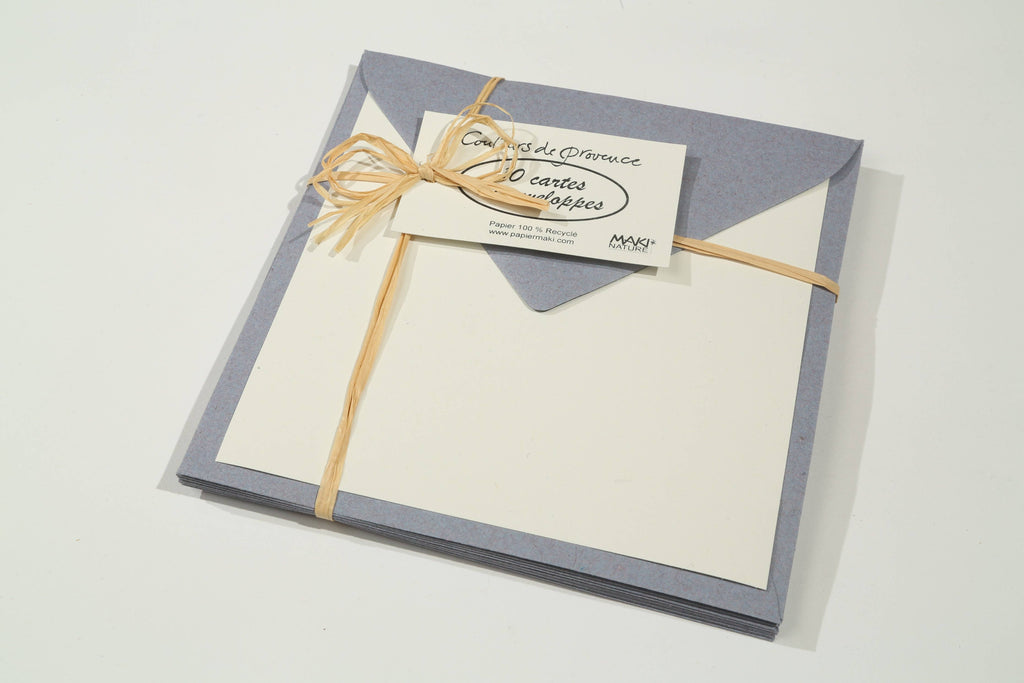Ensemble 10 cartes et 10 enveloppes