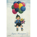 Carte postale ballons garçon