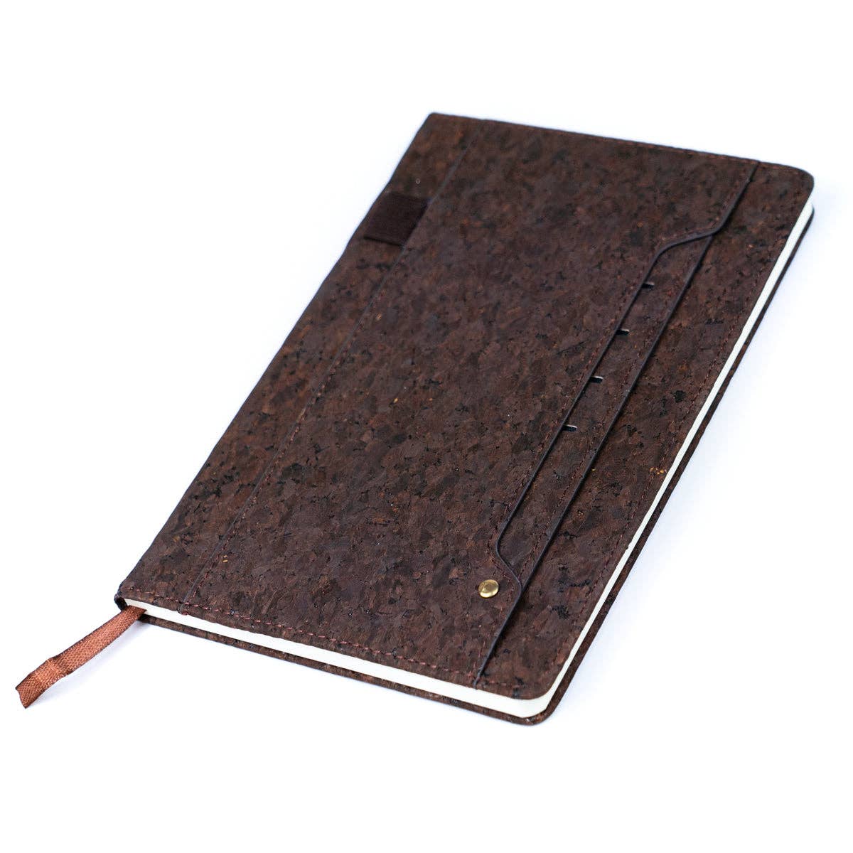 Carnet de produits laitiers en liège avec porte-cartes et porte-stylos L-1011