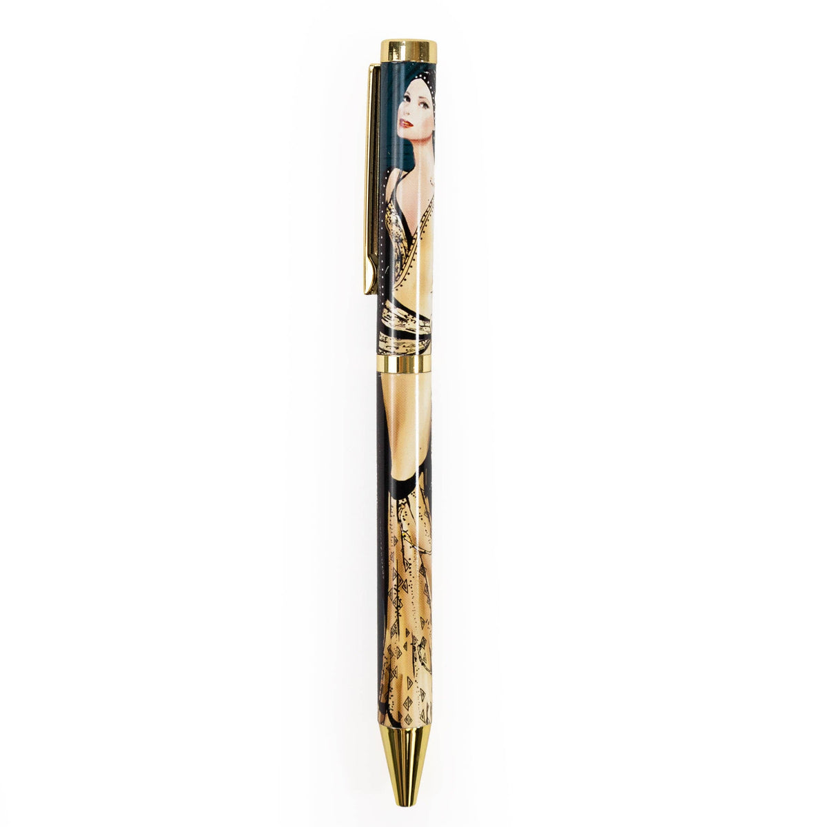 Stylo-bille Art déco Claire Coxon en coffret cadeau
