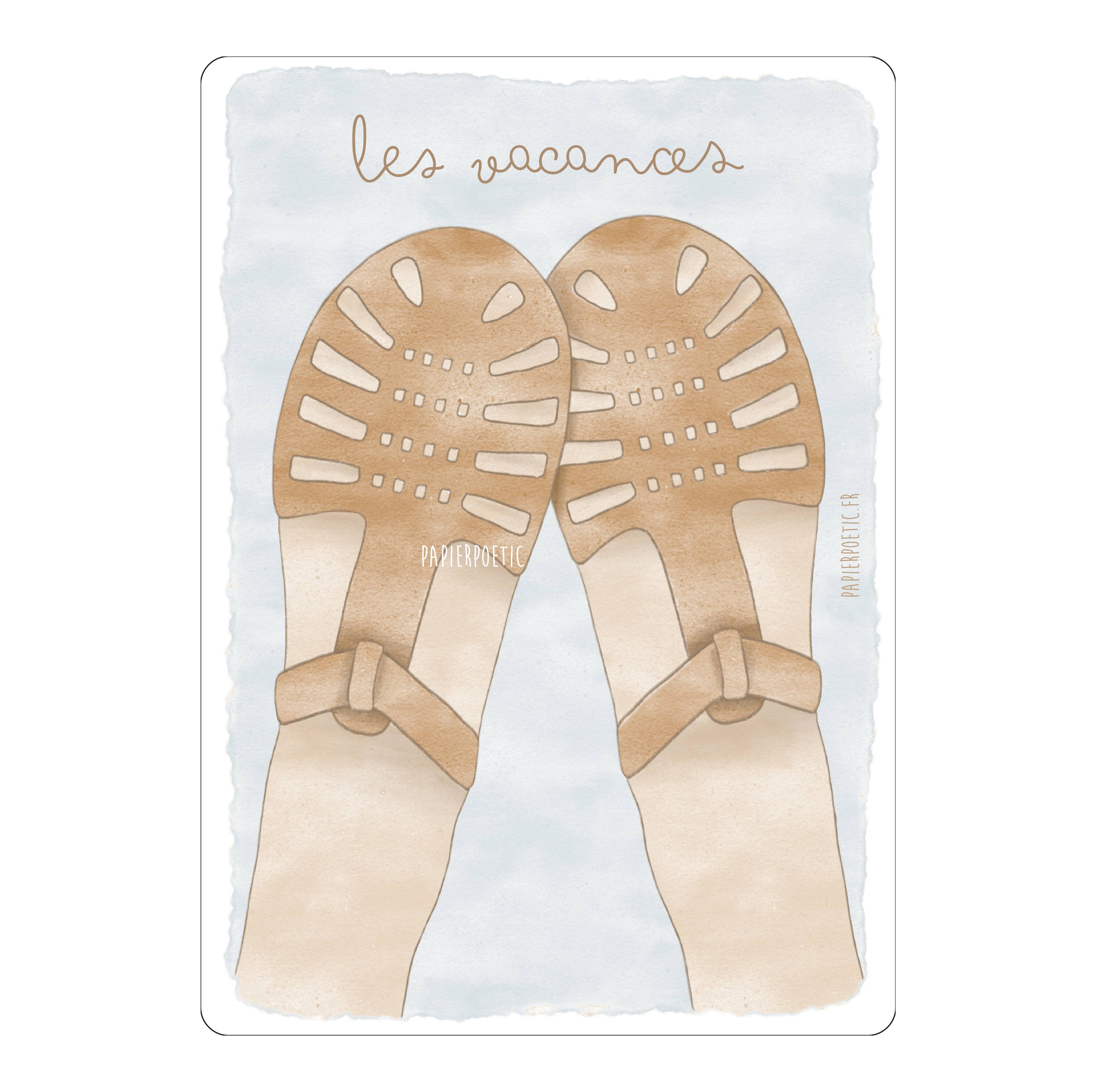 Carte Postale  "Les vacances"