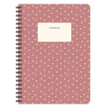 Carnet A5 à spirale – Rose poudré Tiny Rings