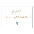 Carte liberty  "Joyeux anniversaire"