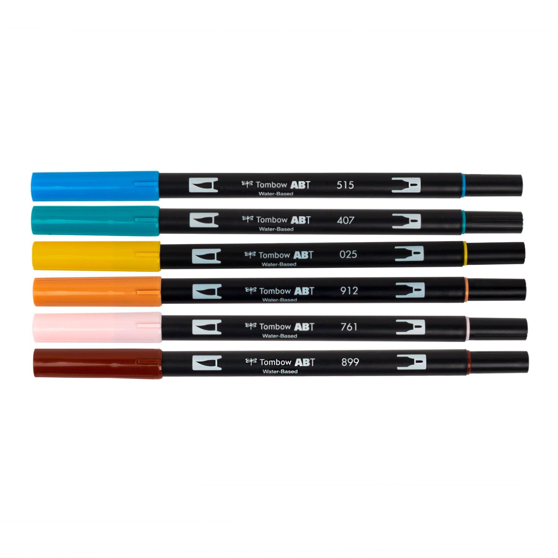 Ensembles de mangas (ensemble de 6 stylos à double pointe ABT + pinceau réservoir d'eau)