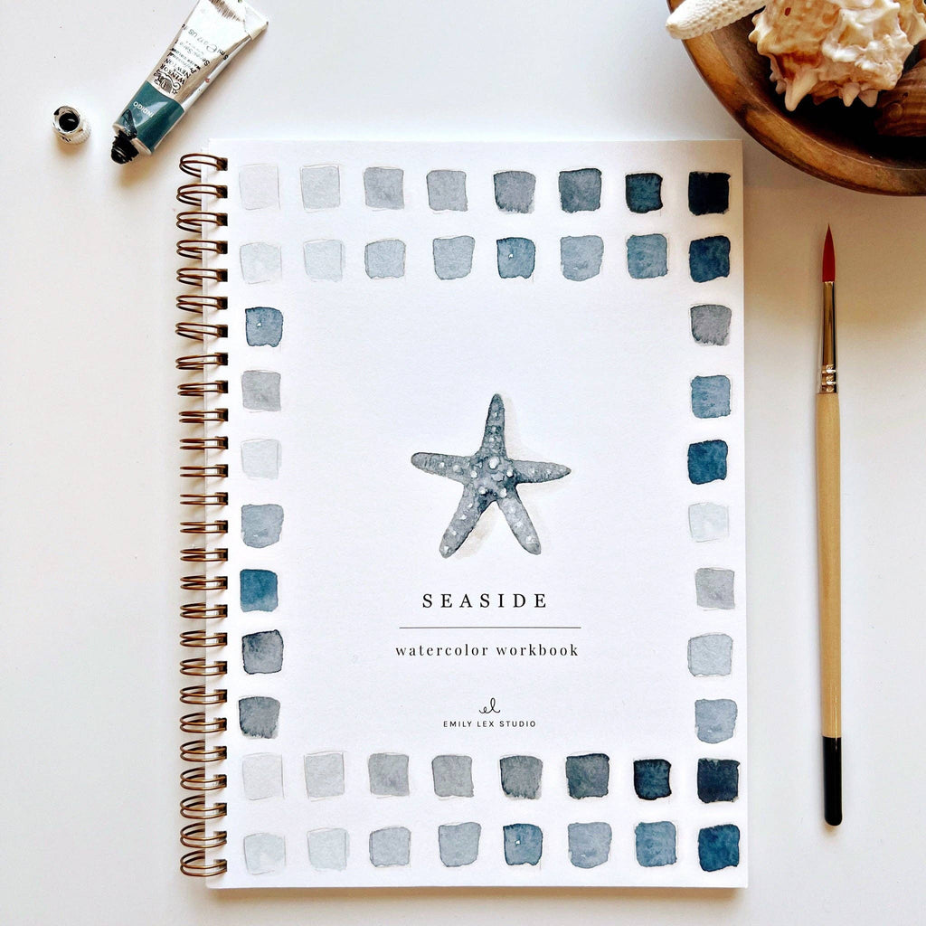 Cahier d'aquarelle en bord de mer