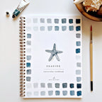 Cahier d'aquarelle en bord de mer