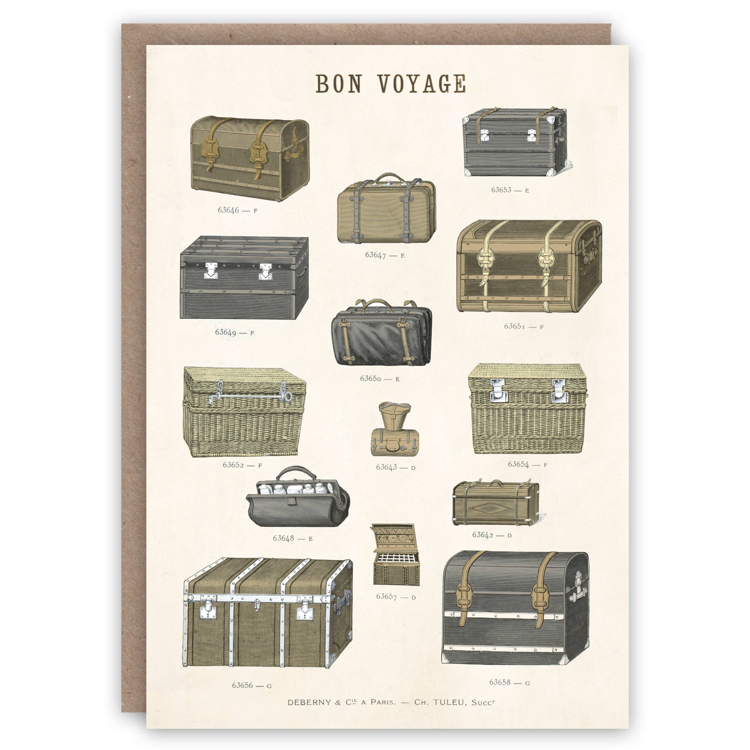 Carte de vœux Valises