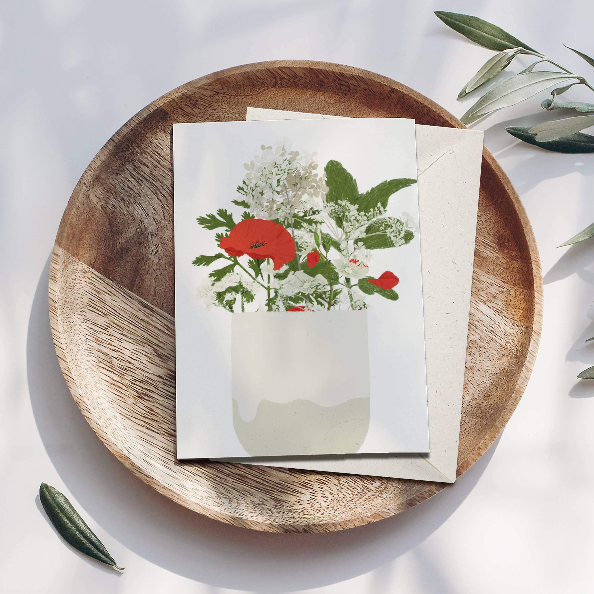 Carte pliable Tasse  avec enveloppe