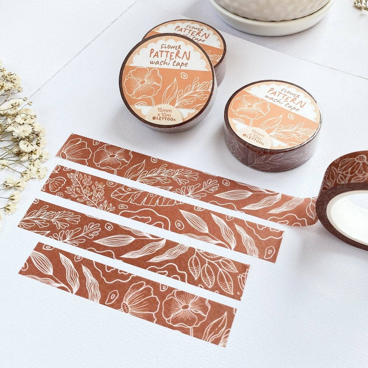 Washi tape - motif floral