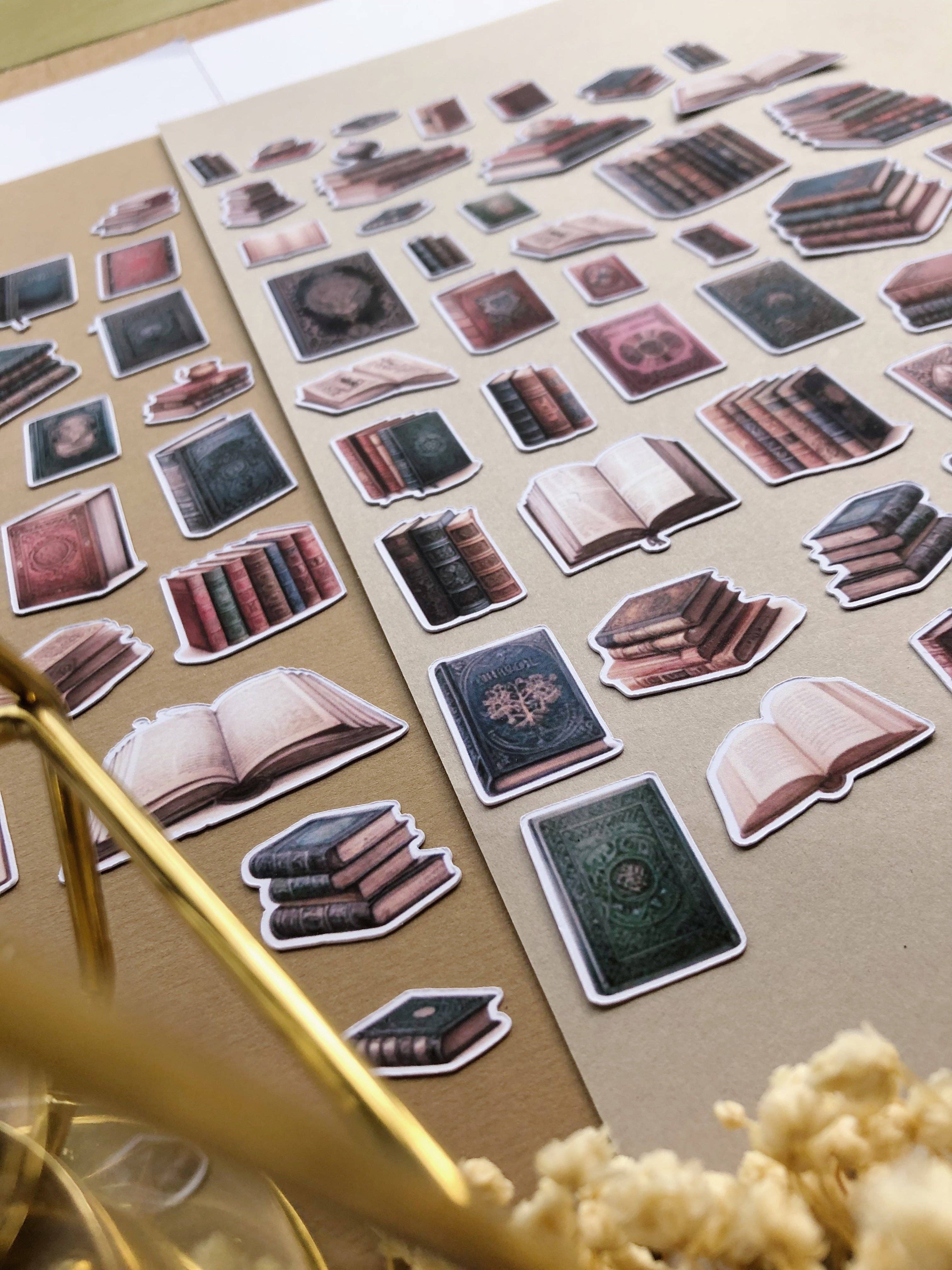 Paquet d'autocollants « 65 livres anciens XL »