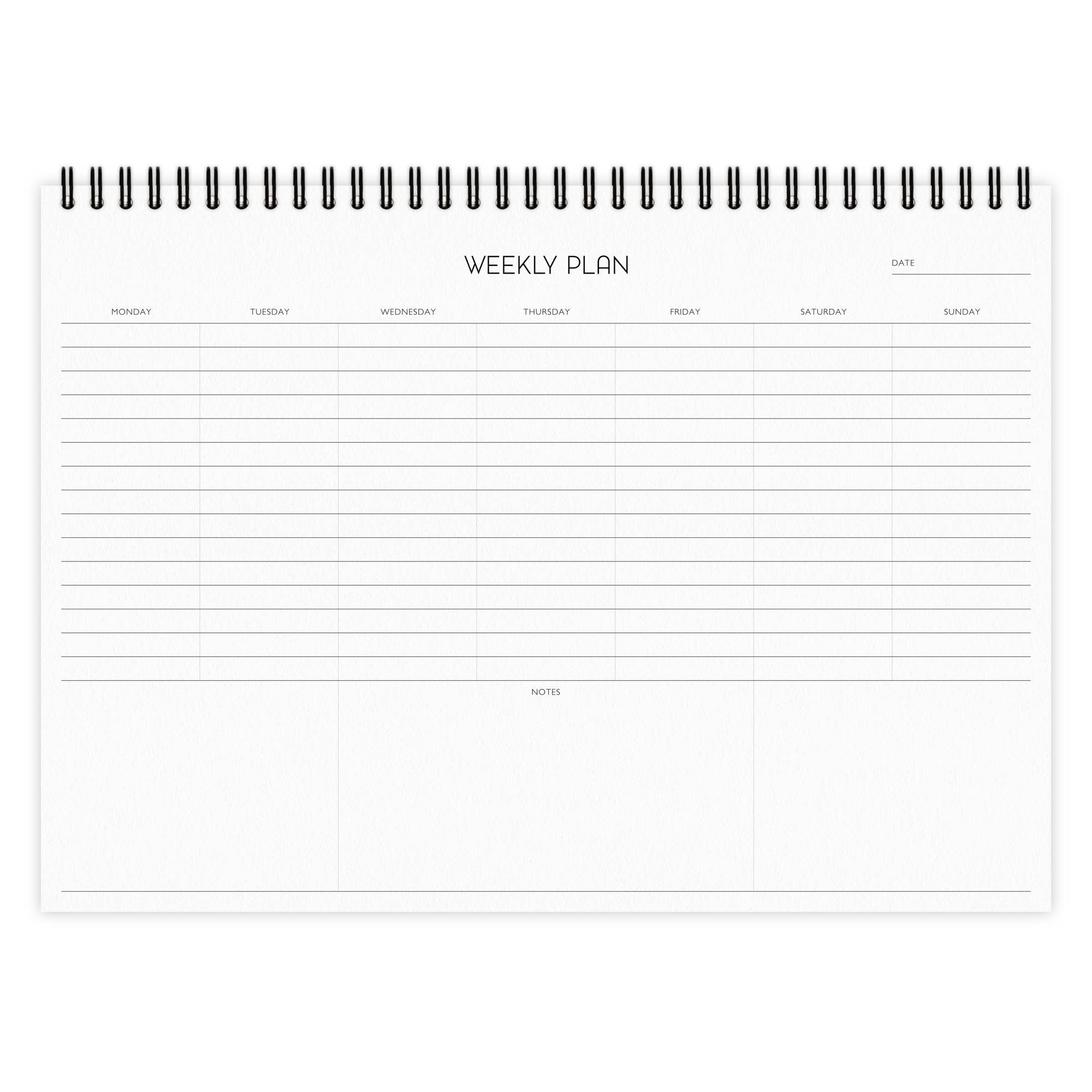 Agenda hebdomadaire A4 Azelujos