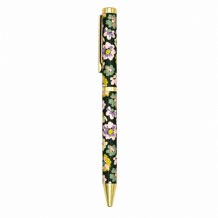 Stylo-bille Fleurs & rayures