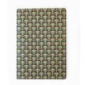 CARNET A6 AVEC DORURE OR - « FISH SCALE »