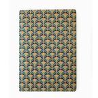 CARNET A6 AVEC DORURE OR - « FISH SCALE »