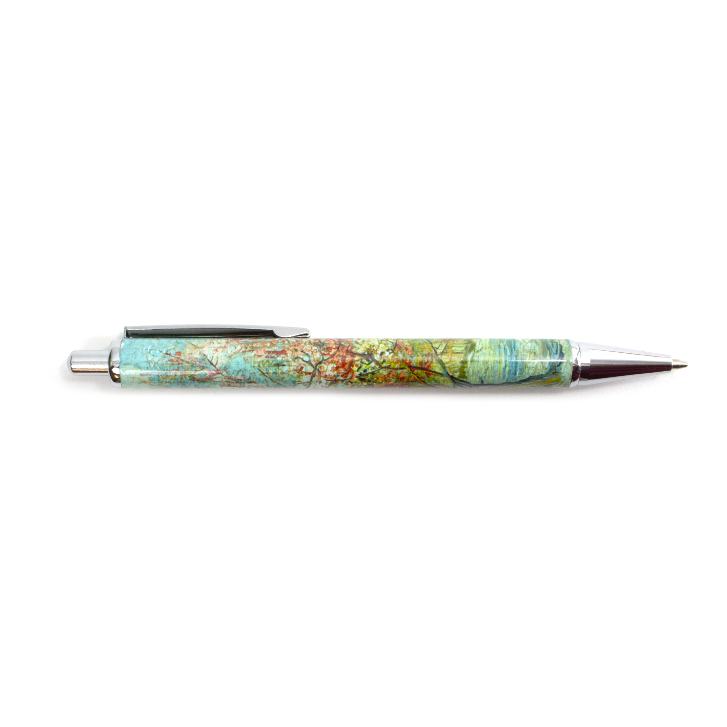 Stylo-bille rechargeable Van Gogh, Fleurs de pêcher, en coffret