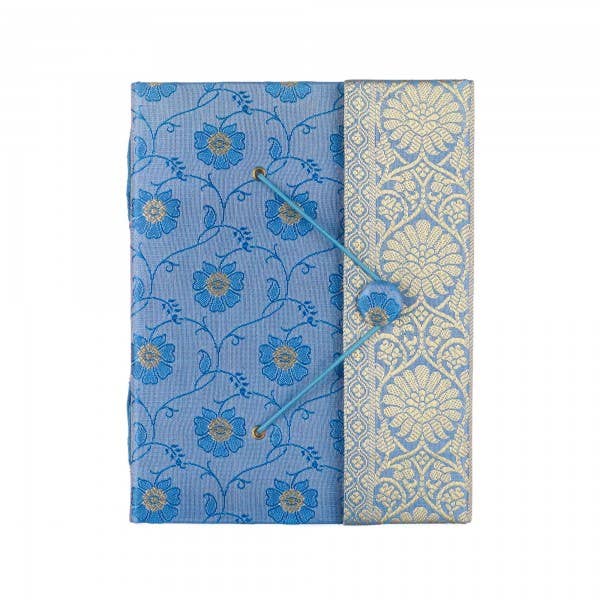 Journal Sari fait main - Carnet de notes en tissu