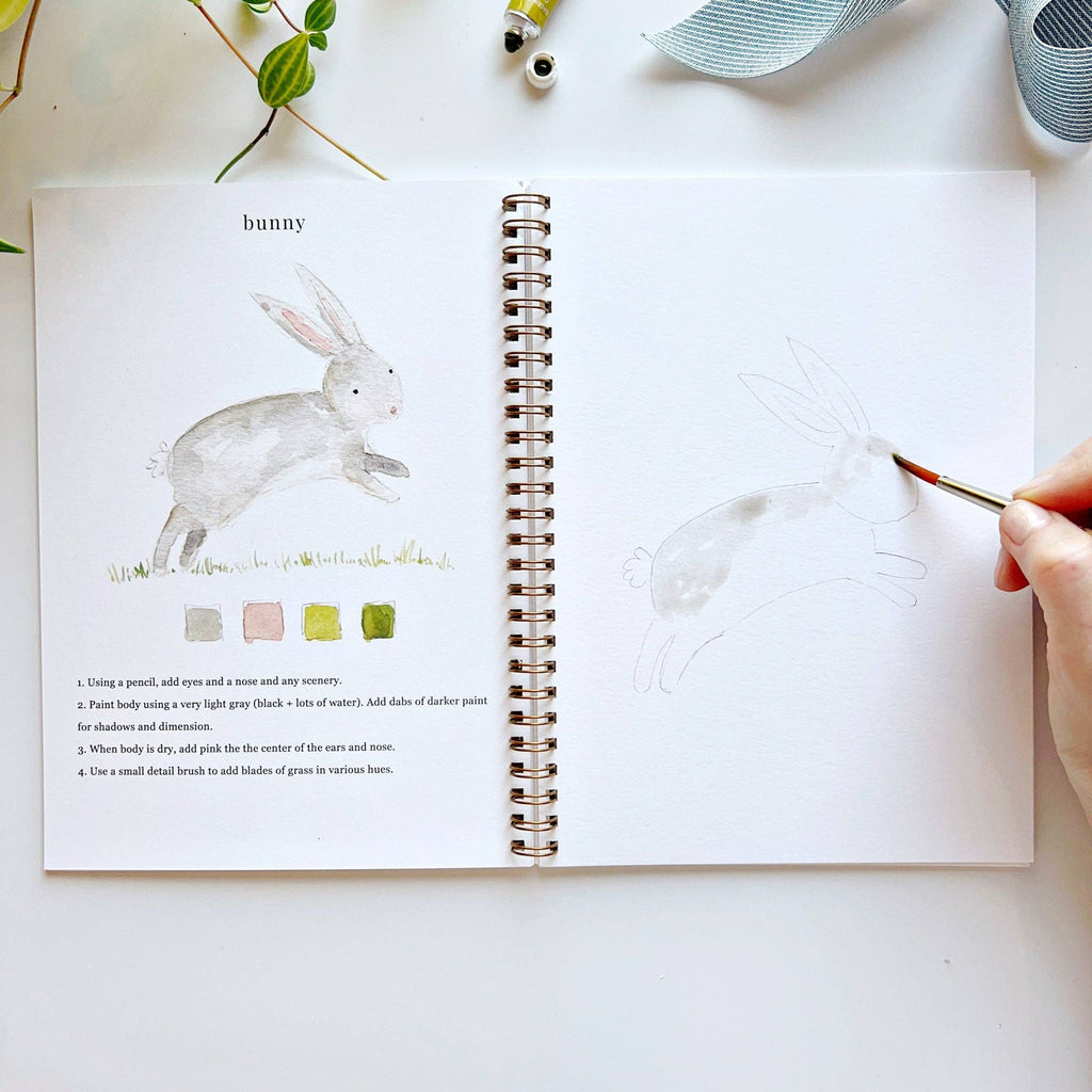 Cahier d'aquarelle sur les animaux