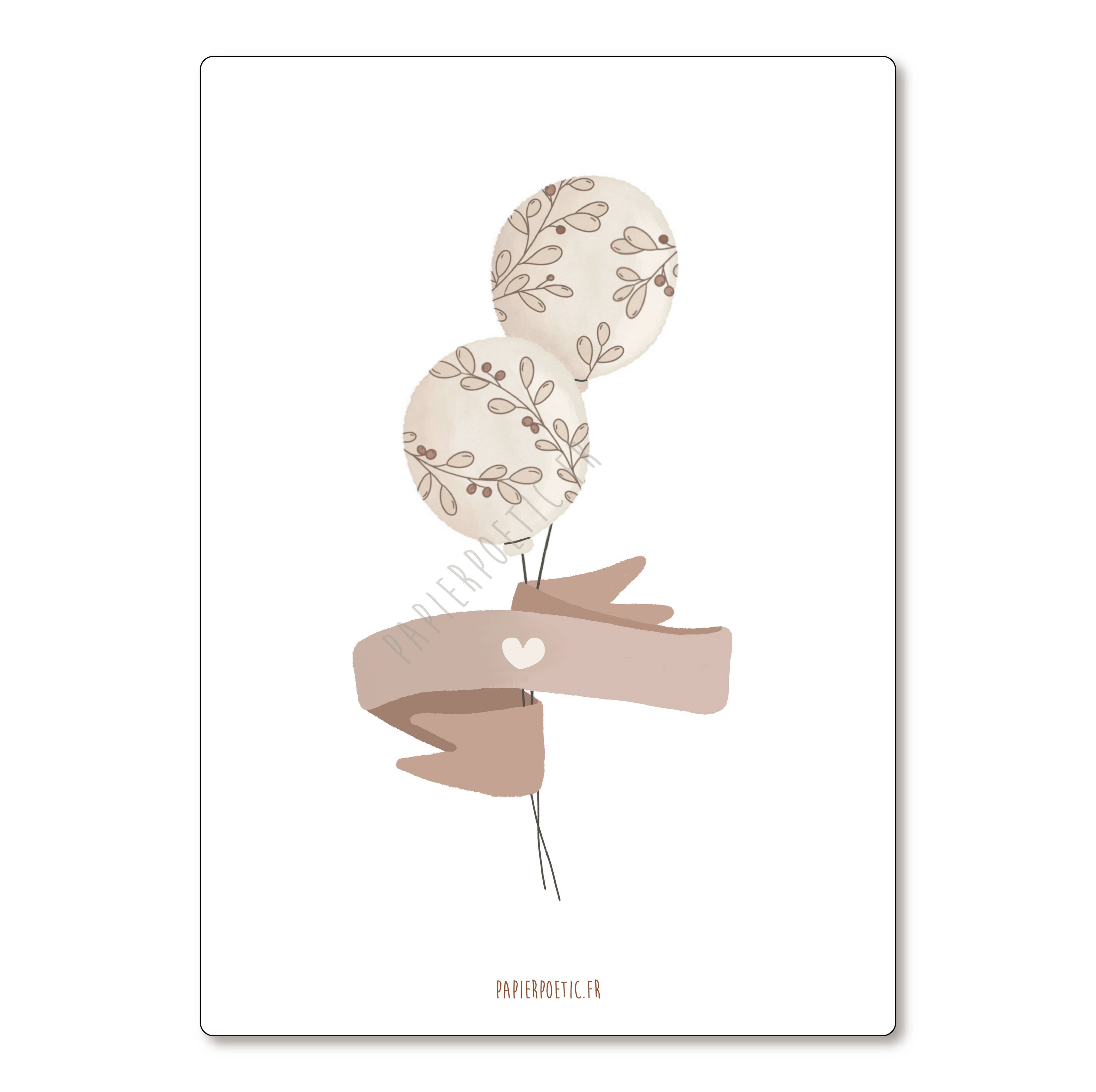 Carte Postale "Ballons cérémonie"