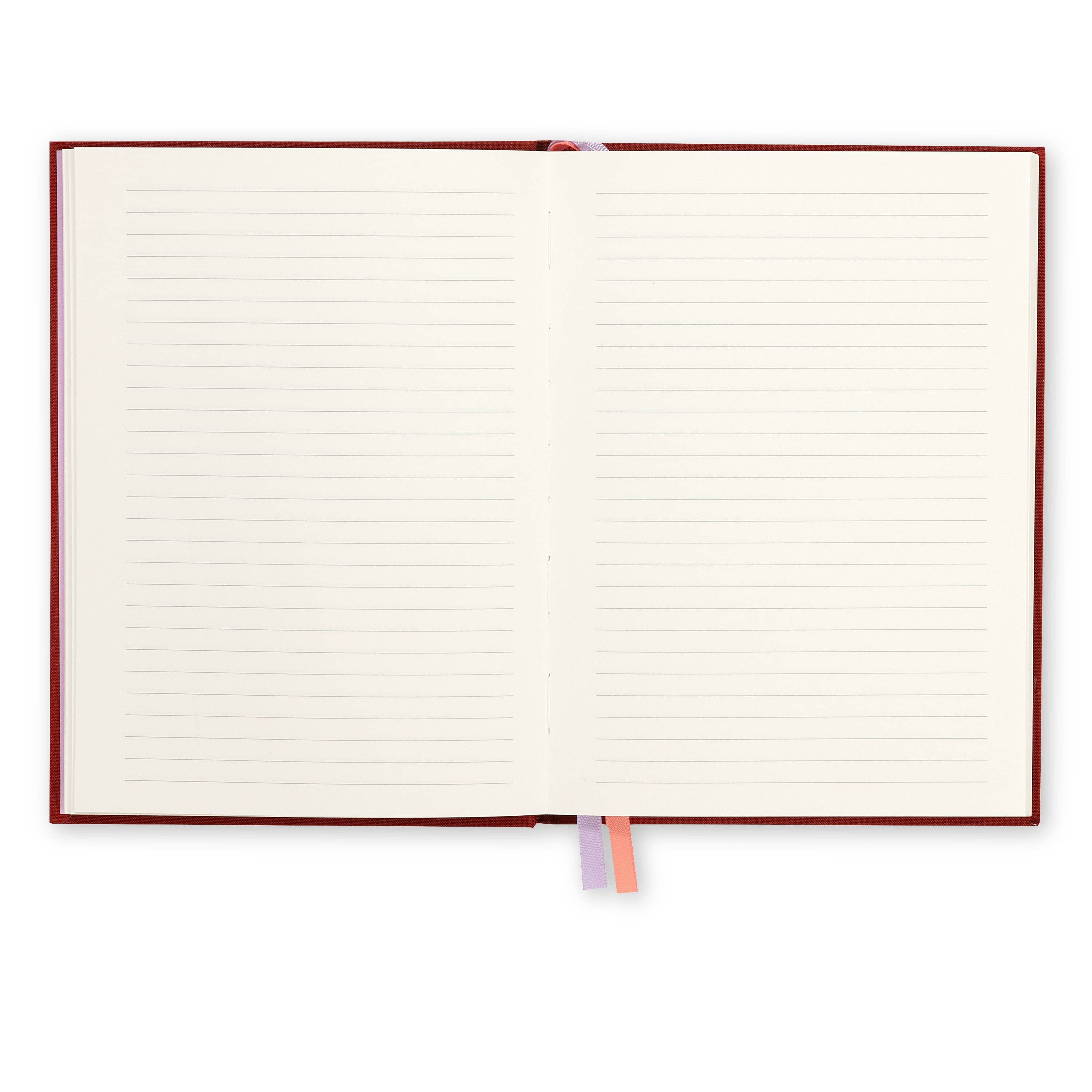 Carnet de notes en coton/satin rouille