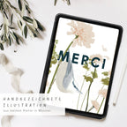 Carte postale Merci