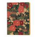 Carnet A5 Oriental – Fleurs rouges et dorures