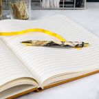 Coffret cadeau : stylo‑bille Art déco Claire Coxon et pochette pour stylo