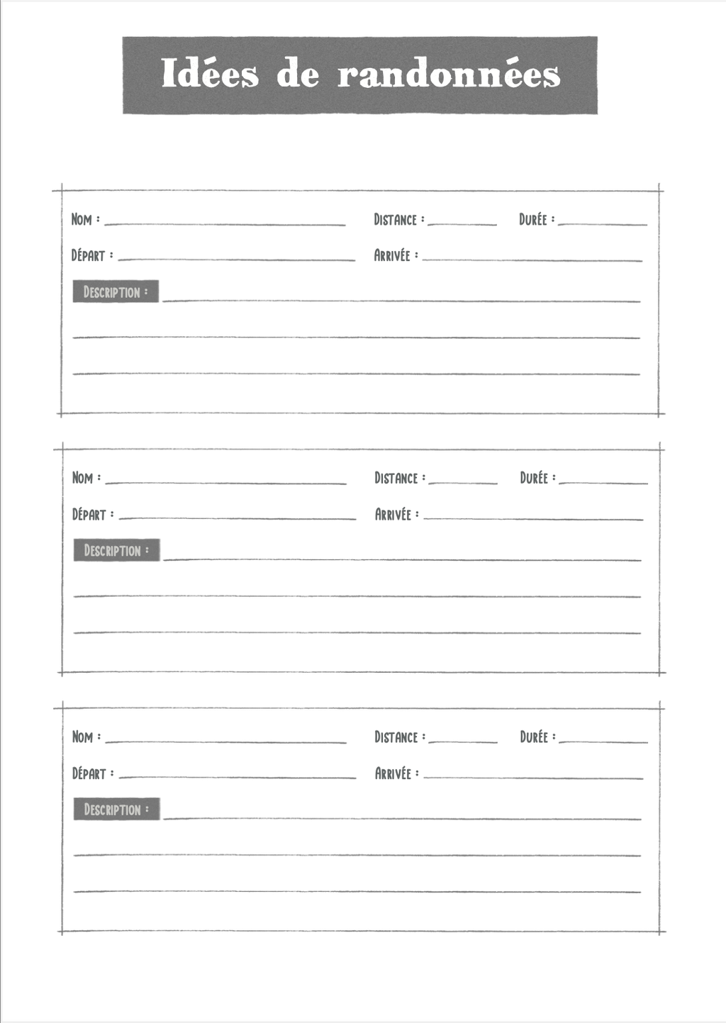 Carnet d'aventure équestre (Langue française)