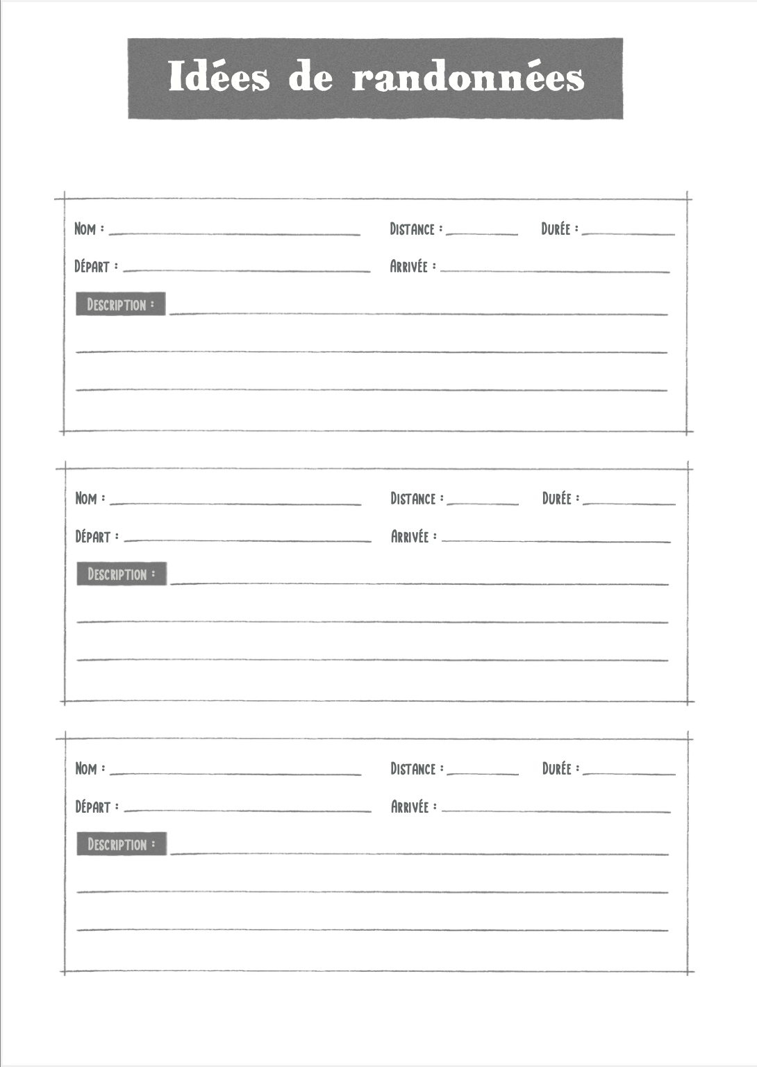 Carnet d'aventure équestre (Langue française)