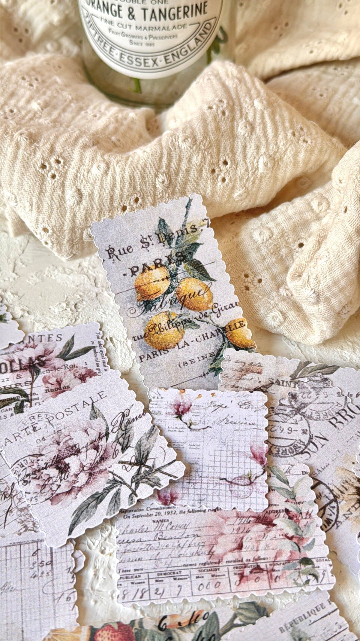 Kit artisanal · Timbres postaux vintage