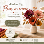FLEURS EN PAPIER CRÉPON