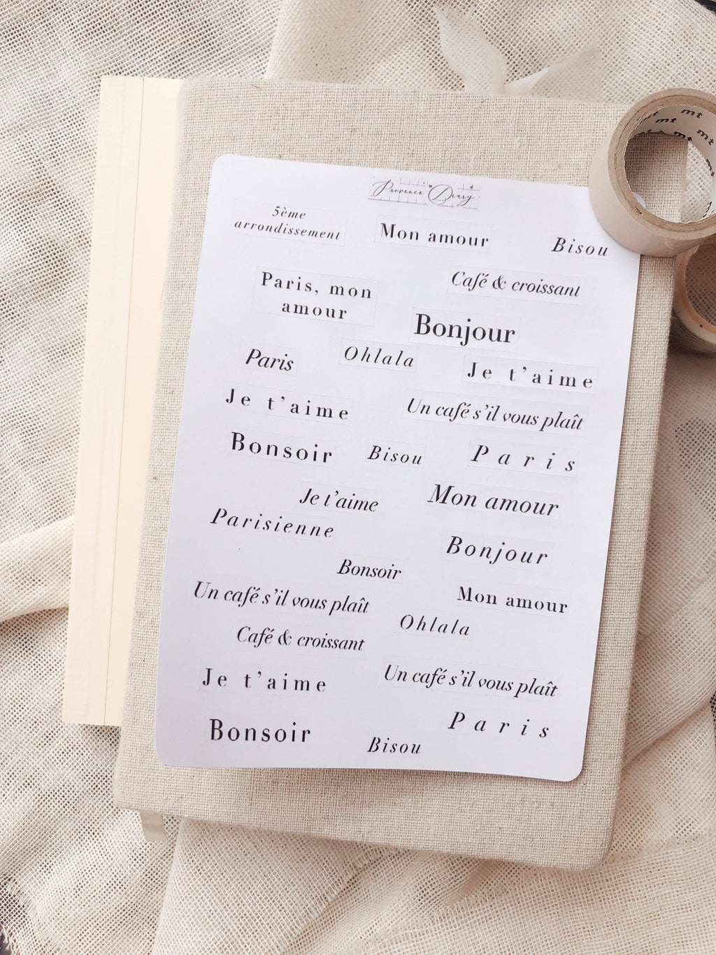 Planche de stickers – Citations françaises