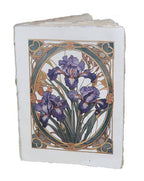 Carnet parchemin – Fleurs Art Nouveau dorées