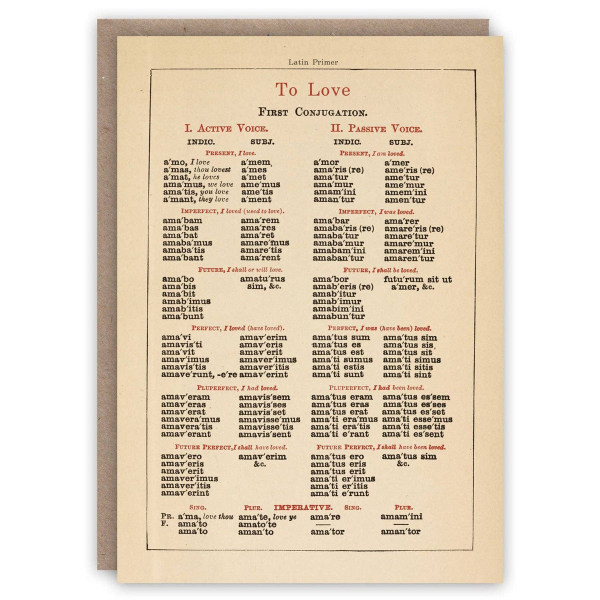 Latin Primer