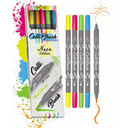Set de 5 feutres Calli.Brush à double pointe colorés