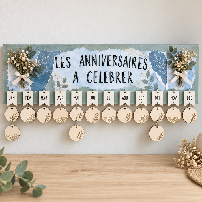CALENDRIER des ANNIVERSAIRES