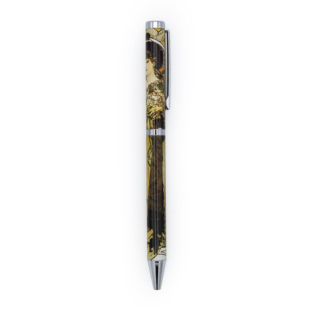 Stylo à bille d'art fin Alphonse Mucha