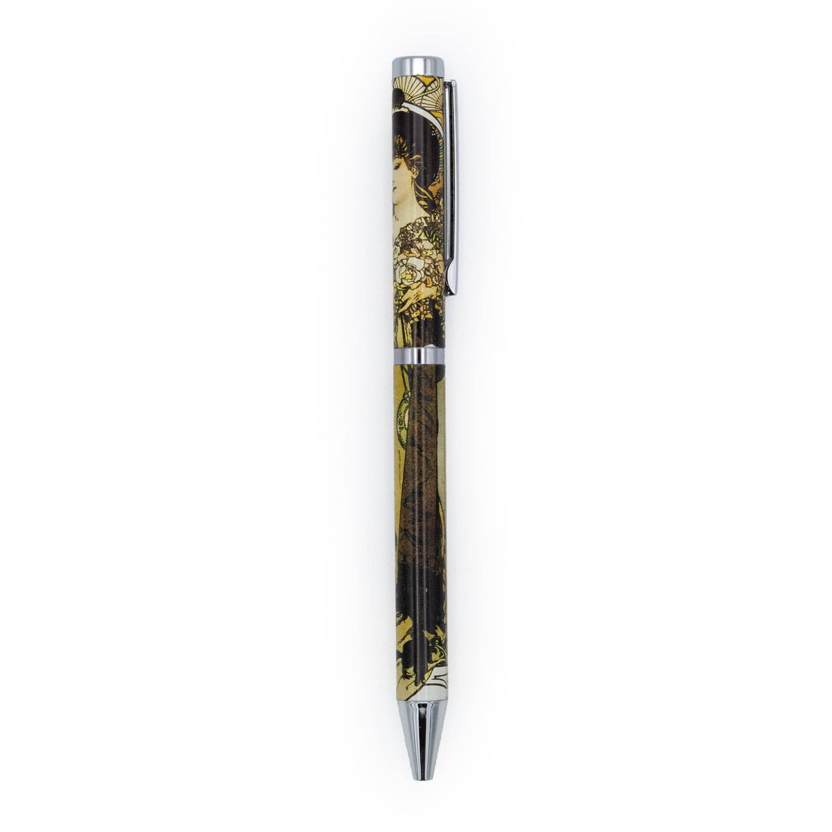 Stylo à bille d'art fin Alphonse Mucha