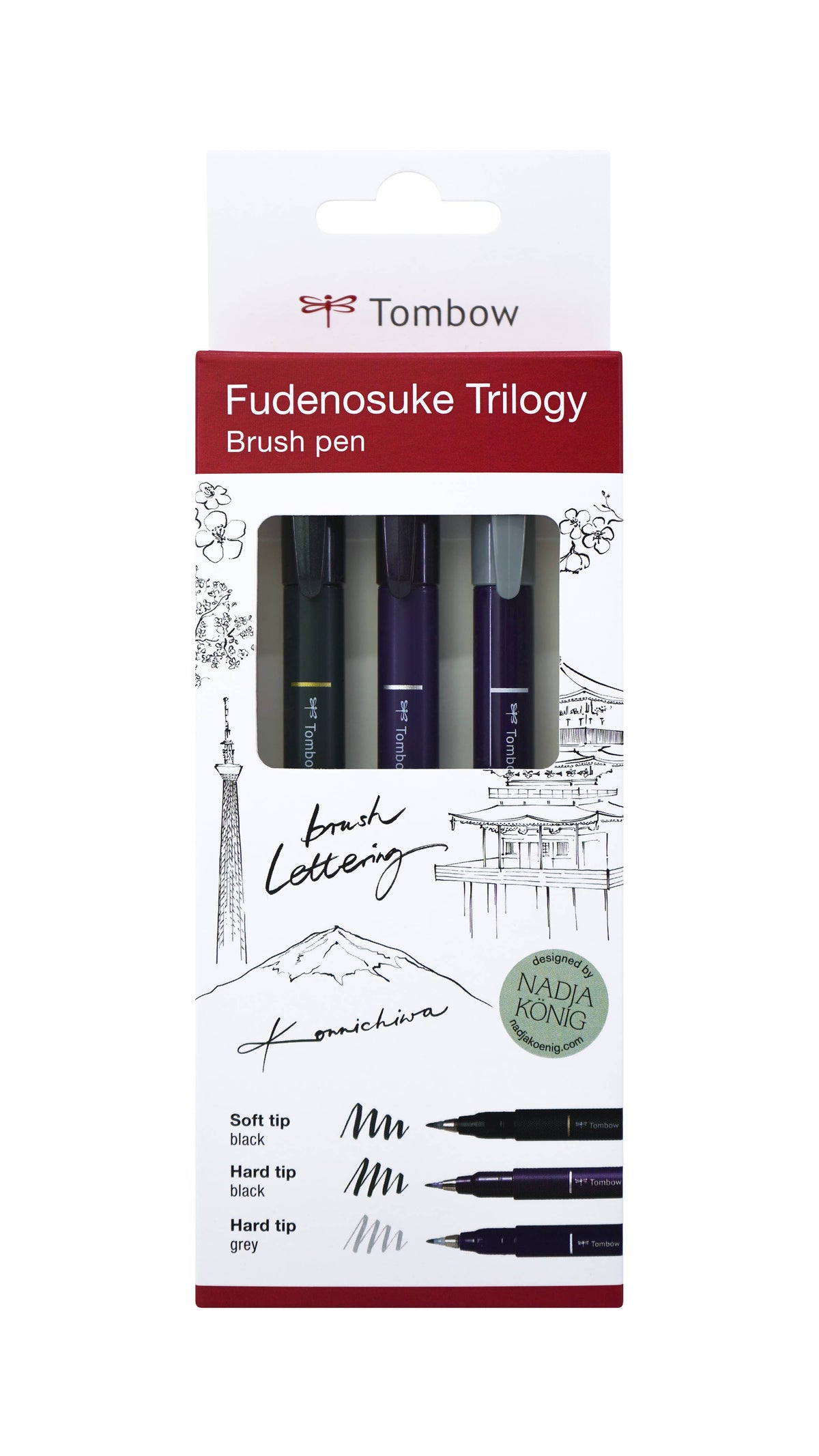 Tombow Fudenosuke Pinceau Trio