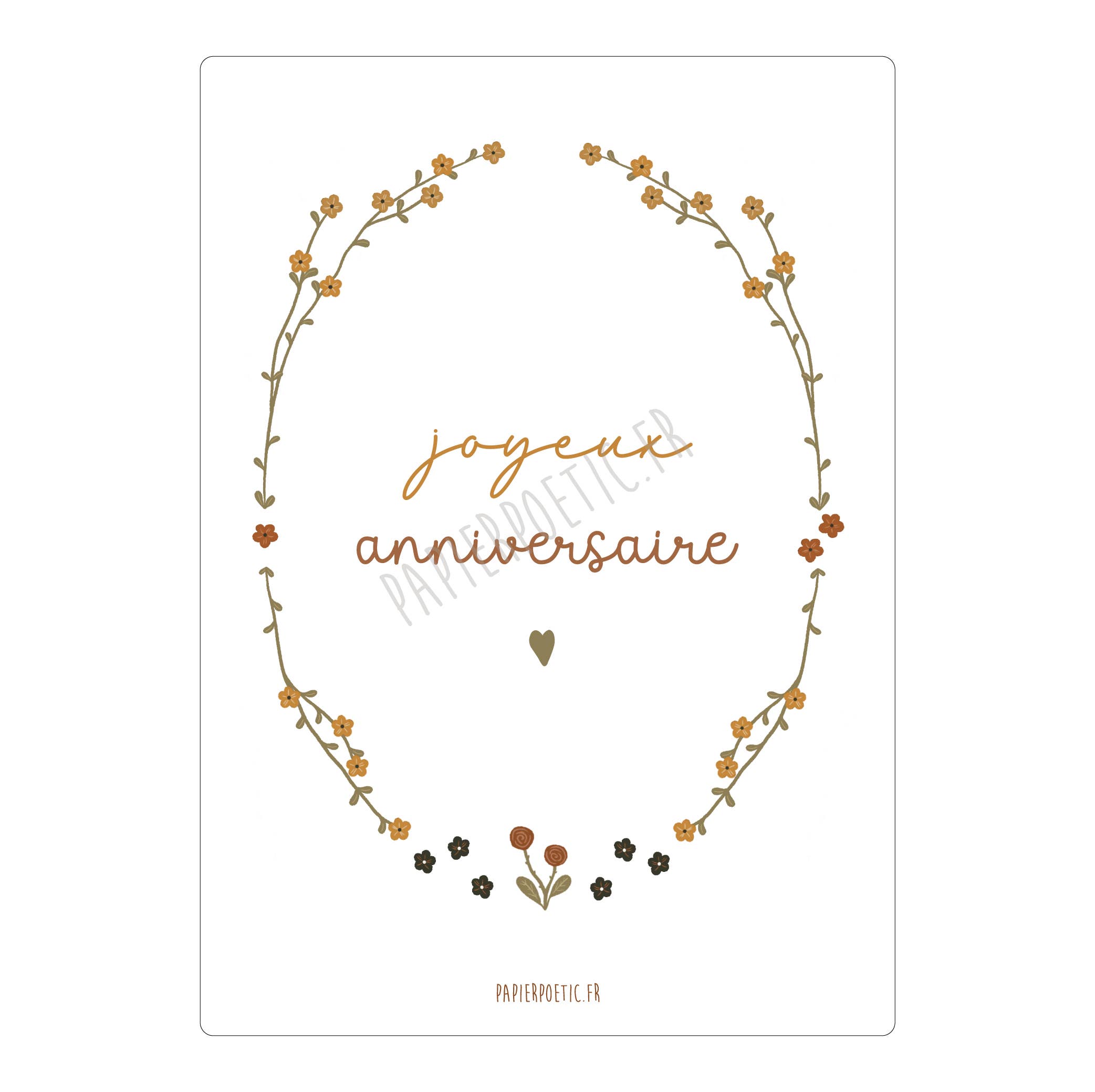 Carte "Joyeux Anniversaire "