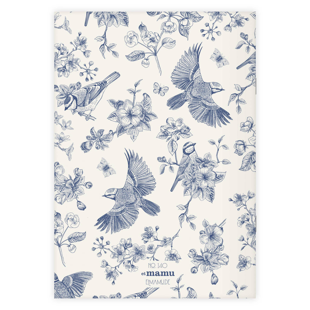 Carnet A5 Fleurs et Oiseaux