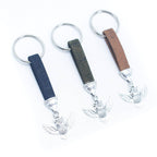 Porte-clés fait main en liège avec pendentif Style simple I-013-MIX-10