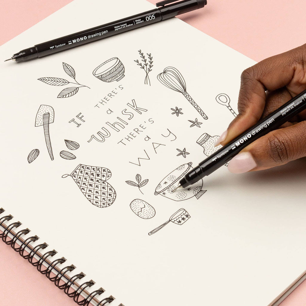 Ensemble de stylos à dessin MONO Fineliner Tombow Bold