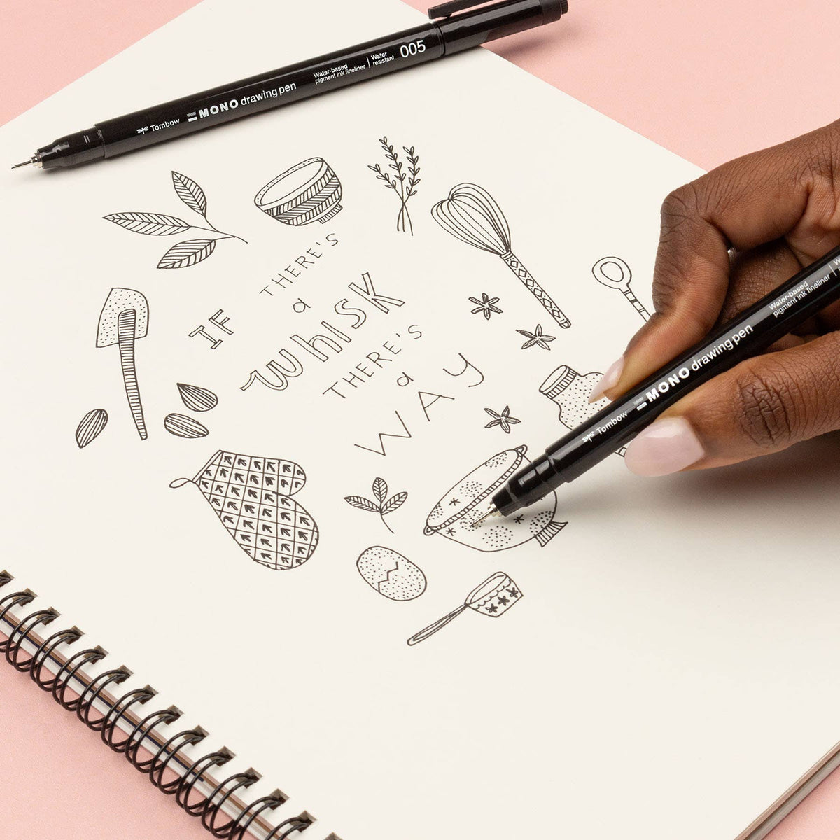 Ensemble de stylos à dessin MONO Fineliner Tombow Bold