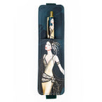 Coffret cadeau : stylo‑bille Art déco Claire Coxon et pochette pour stylo