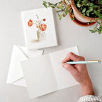 Carte vintage avec bouquet