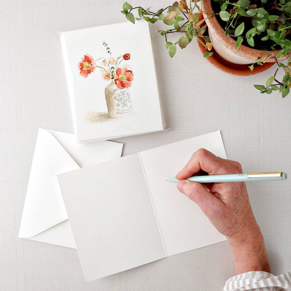 Carte vintage avec bouquet