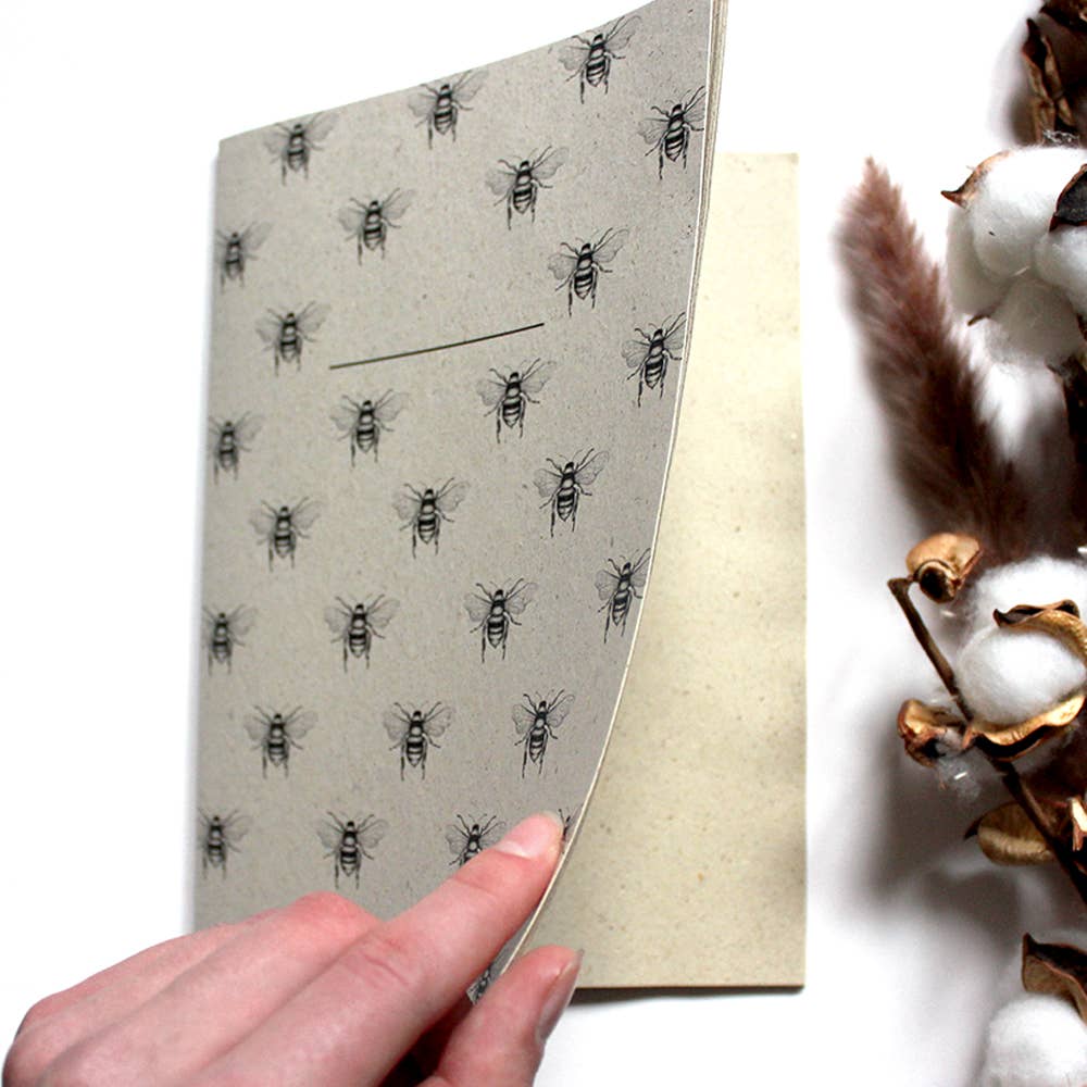 Carnet en papier A5, abeille sauvage