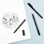 Ensemble de stylos à dessin MONO Fineliner Tombow Bold