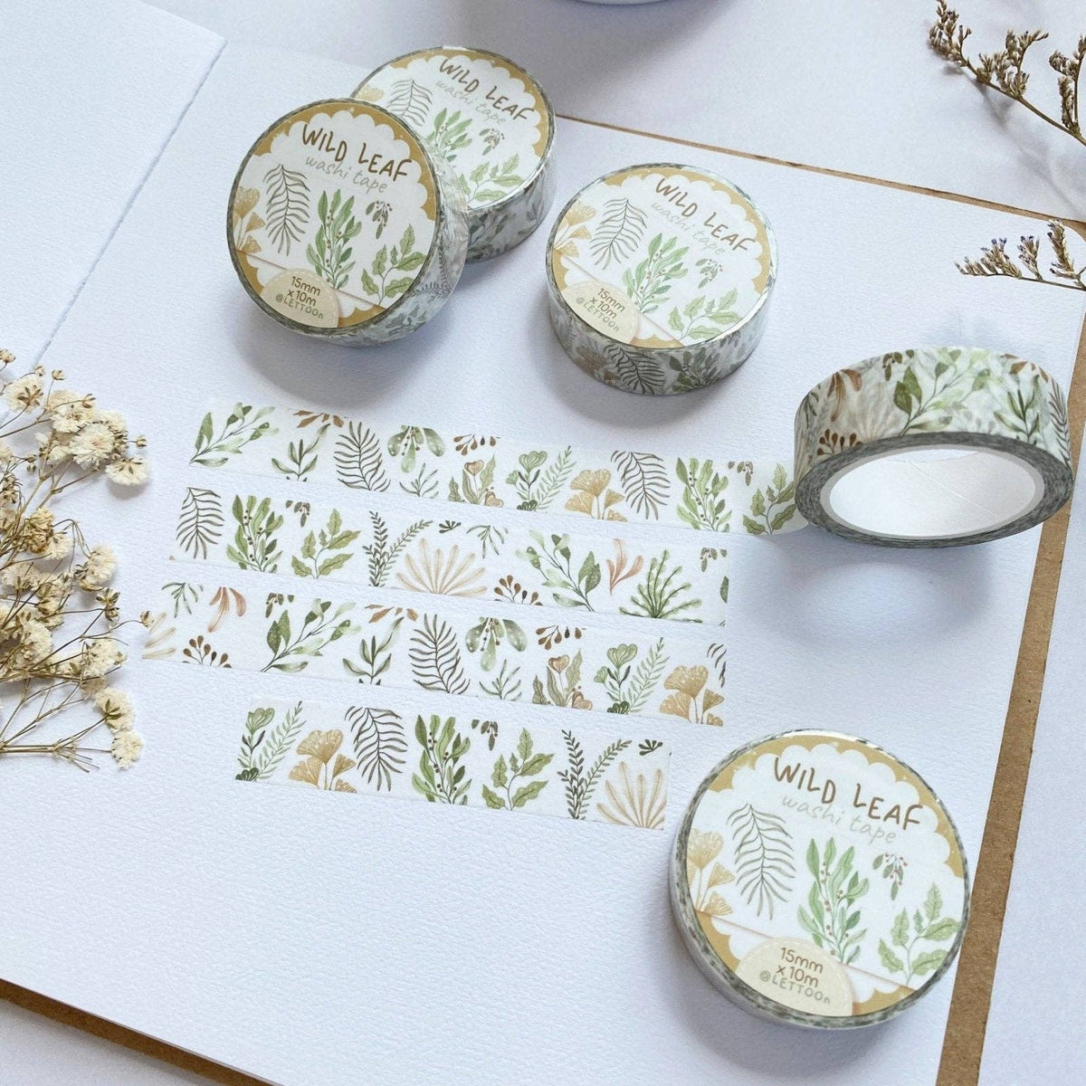 Washi Tape Feuilles Sauvages
